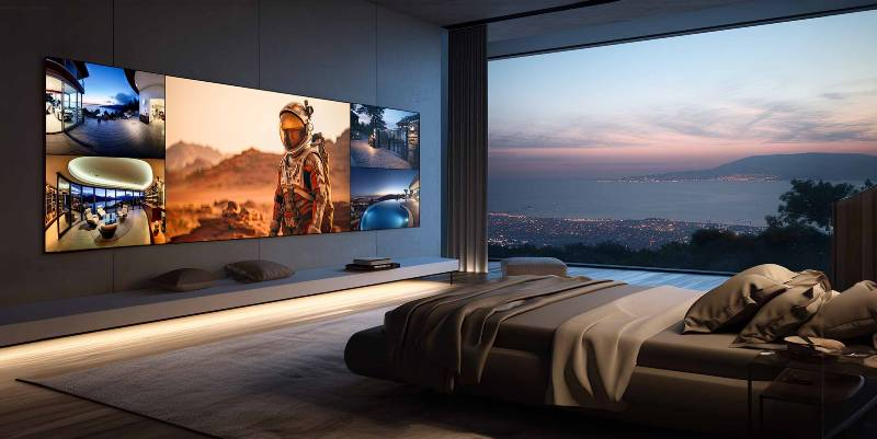 Just Video Walls MicroLED installation in luxury Los Angeles home — LA Techs authorized dealer